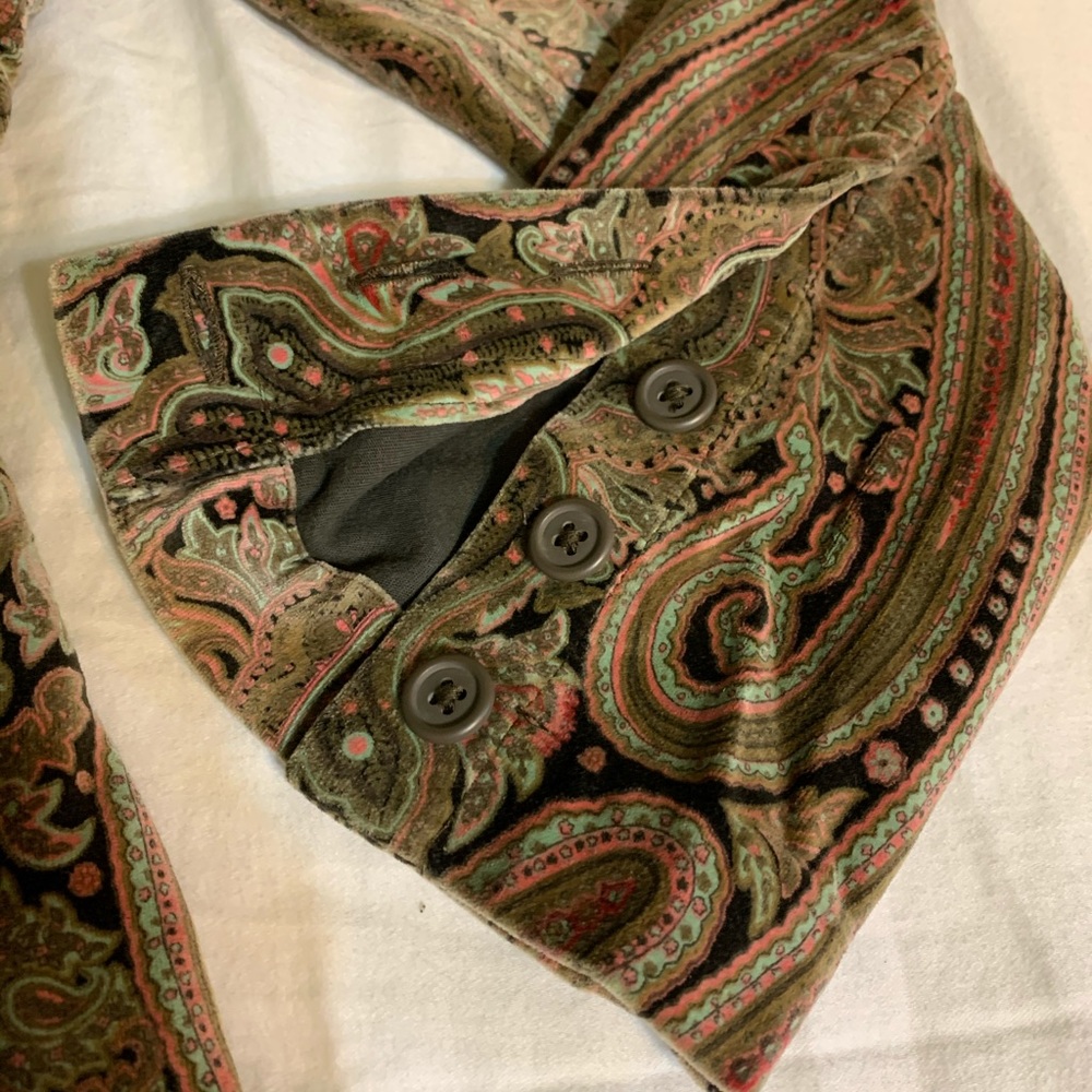 Psychedelic Velvet Paisley Jacket - Picture 5 of 6